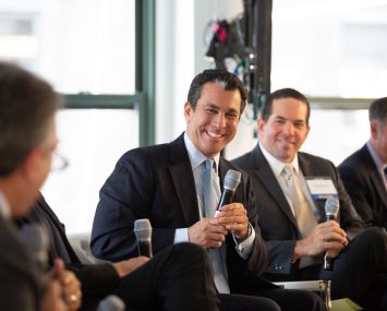 Peter Riguardi, Vincent Martino, and Marty Burger during the Midtown Forum.
