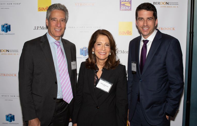 From left to right: Gensler co-managing principals Joseph Brancato and Robin Klehr Avia and Daniel Moore, the president and CEO of Rockefeller Group.