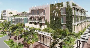 A rendering of The Ray hotel in Delray, Fla.