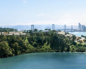A rendering of the planned three-phase residential development on Yerba Buena Island.