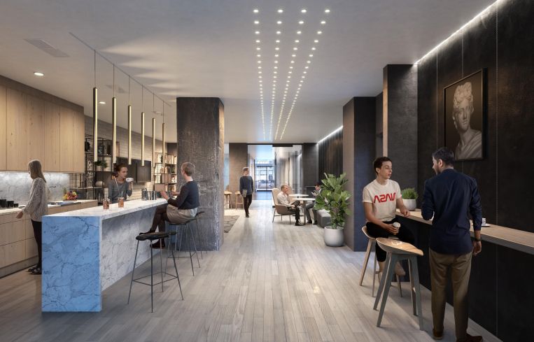 Coffee bar included.