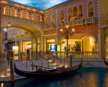 The Grand Canal Shoppes in Las Vegas.