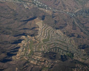 An aeriel view of Calabasas.