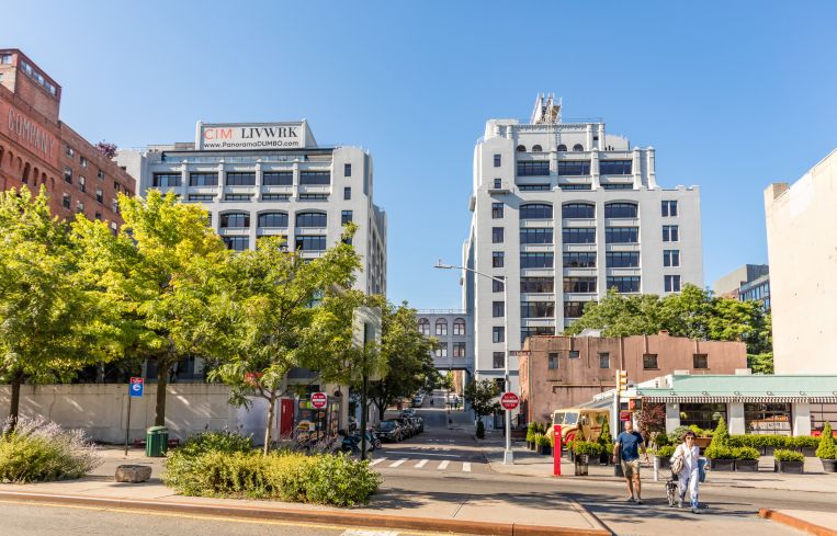 The renovated former Jehovah's Witnesses headquarters in Dumbo are now known as "Panorama."