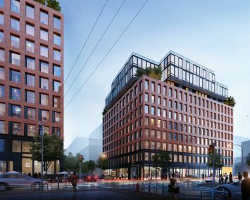 A rendering of a proposed apartment at 414 Gerard Avenue in Mott Haven, just one of many planned residential projects in the South Bronx.