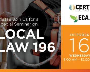 CERT Local Law 196 Seminar
