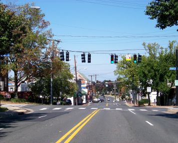 Downtown Fairfax, Virginia.
