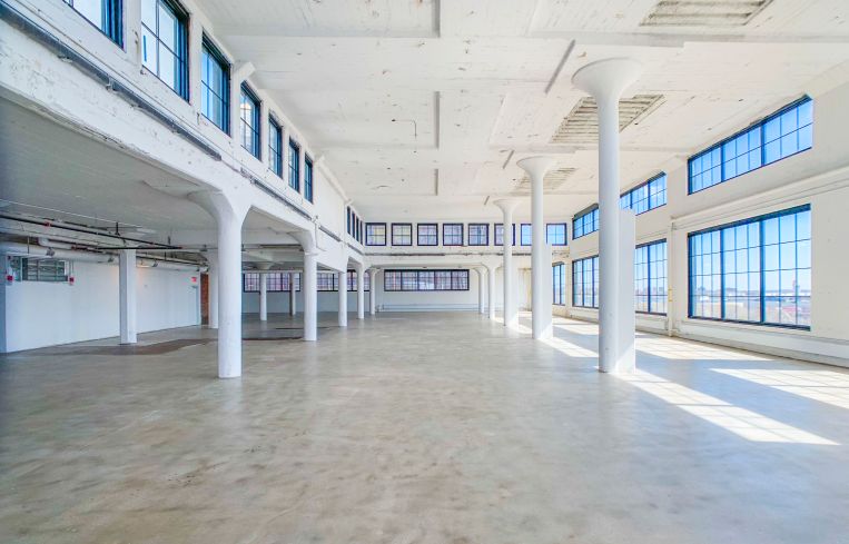 The double-height top floor of Union Crossing is 25 feet and includes a rooftop penthouse.