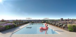 the rooftop pool With PLG, the Moinian Group Makes a Grand Entrance Into the Brooklyn Market