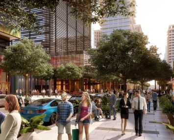 A rendering of the Water Street Tampa development.
