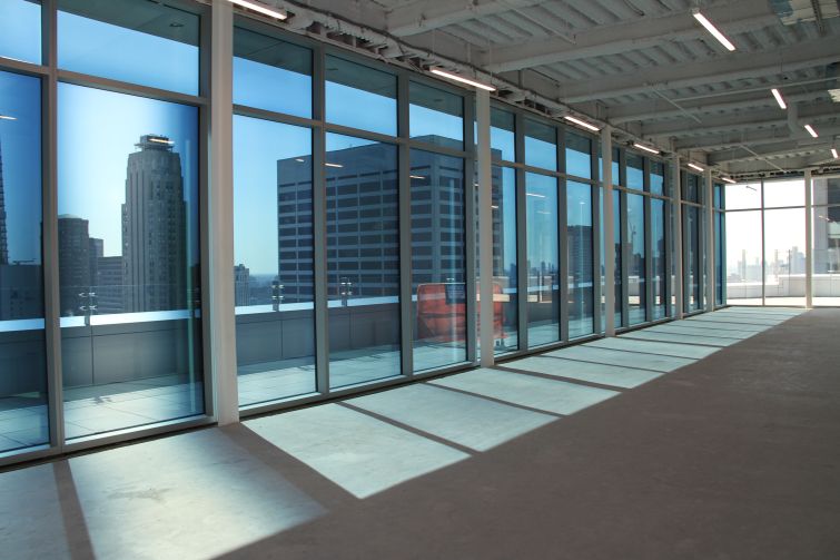 The new space also has special "View" smart windows that automatically tint based on how bright the sun is outside.