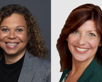 Cathrine Cotman and Theresa Hopkins-Johnson
