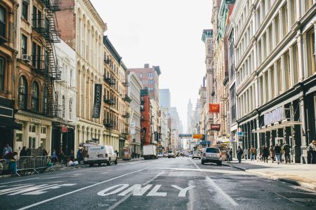 Broadway as it extends through SoHo.