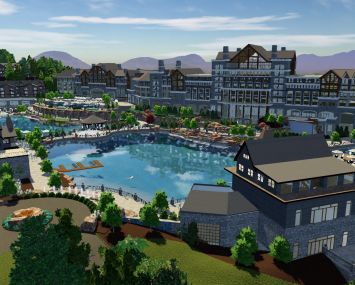 A rendering of Blue Mist Mountain Resort in Pigeon Forge, Tenn.