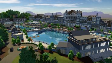 A rendering of Blue Mist Mountain Resort in Pigeon Forge, Tenn.