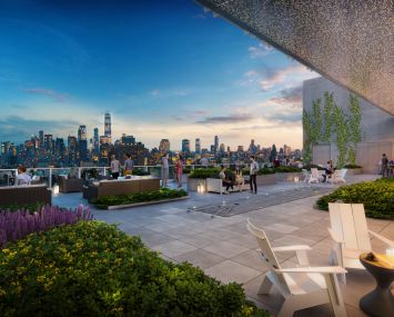 The roofdeck at Zero Irving.