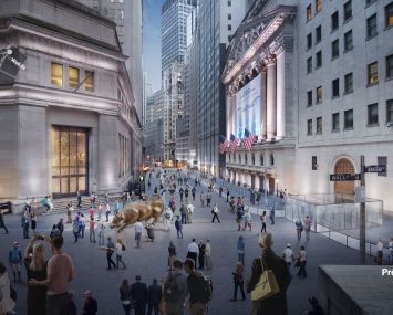 Downtown Alliance is still trying to push forward a plan to make the area around the New York Stock Exchange more pedestrian friendly and less filled with intrusive security infrastructure.