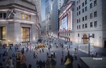 Downtown Alliance is still trying to push forward a plan to make the area around the New York Stock Exchange more pedestrian friendly and less filled with intrusive security infrastructure.