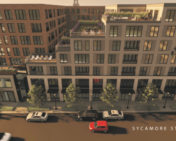 A rendering of 1118 Sycamore in Cincinnati.