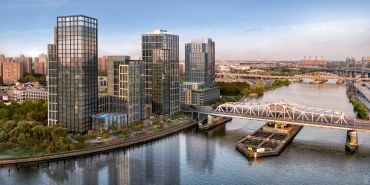 Brookfield's planned project on the South Bronx waterfront will include 1,300 apartments, including 350 affordable ones. It's one example of a project receiving the Affordable New York 421a tax break. 