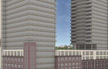 A rendering of Emerson Lofts in Jersey City, N.J.