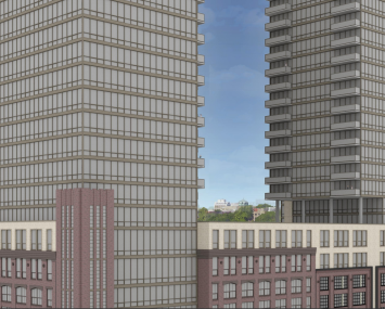 A rendering of Emerson Lofts in Jersey City, N.J.