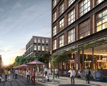 A rendering of Avery Hall's planned rental project at 120 Fifth Avenue.