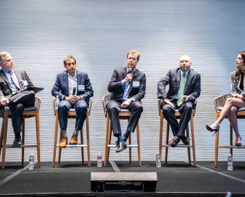 From left: Marc Young, Seth Grossman, Troy Miller, Greg Michaud and Danielle Duenas.
