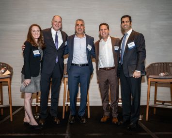 From left: Siobhan O'Donnell, Tom Whitesell, Ash Baraghoush, David Sudeck and Michael Fleischer.