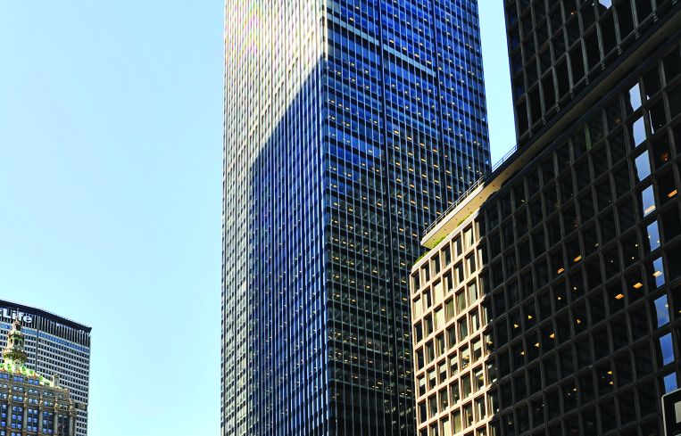 The current 270 Park Avenue, which JPMorgan Chase plans to demolish to make way for a new tower.