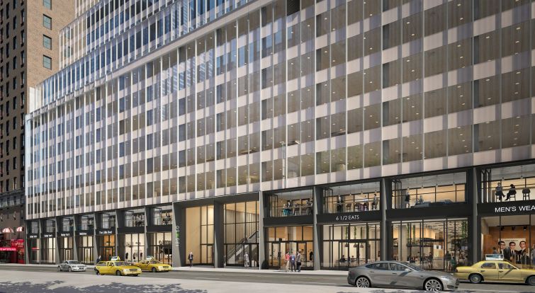 A rendering of 135 West 50th Street