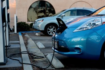 The Nissan Leaf EV charges up. Premier retail hubs in Los Angeles like Westfield Culver City, Beverly Center and The Grove have long been drawing more consumers since installing charging stations. 