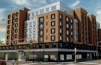 A rendering of Q-East in Jamaica Estates, Queens.