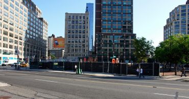 The development site at 2 Hudson Square. 