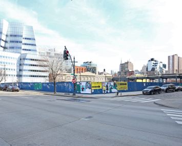 The site at 76 11th Avenue, which HFZ is building The XI condo project at.