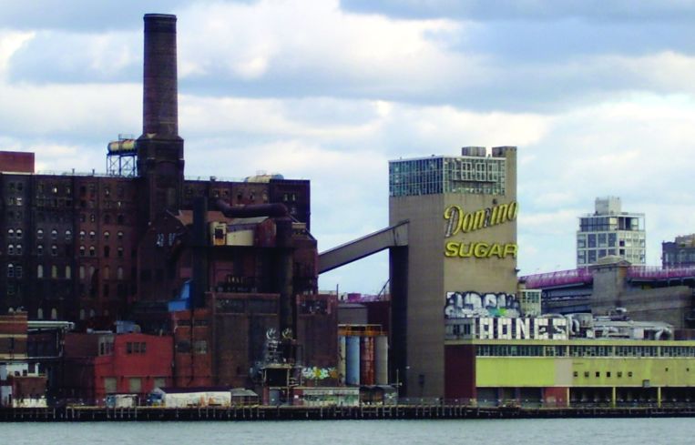 The Domino Sugar plant in Williamsburg, pre-Two Trees facelift.