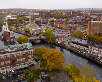The Pawtucket, R.I. waterfront.