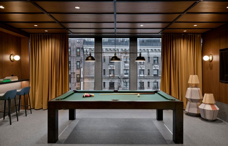 There's a pool table too.