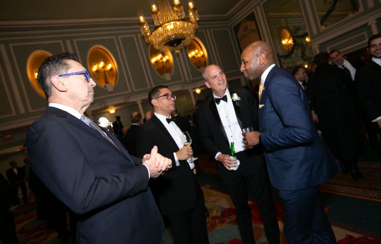 FDNY Commissioner Daniel Nigro; Kyle Kimball, Con Edison; NYC Council Member Donovan Richards.