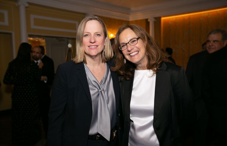 Melinda Katz, Queens District Attorney; Sharon Greenberger, President and CEO, YMCA of Greater New York.