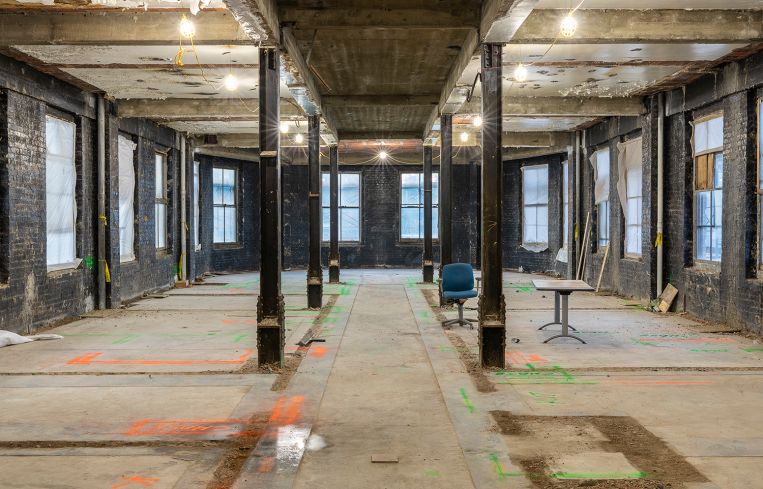 The 243,000-square-foot property stretches across 10 floors.