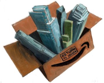 One year after Amazon packed its things and walked out of Queens' door.