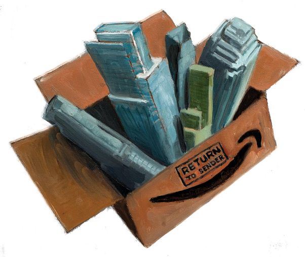 One year after Amazon packed its things and walked out of Queens' door.
