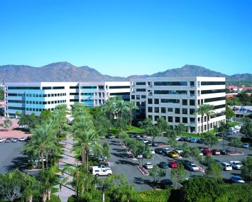 Aerial view of Canyon Corporate Plaza.