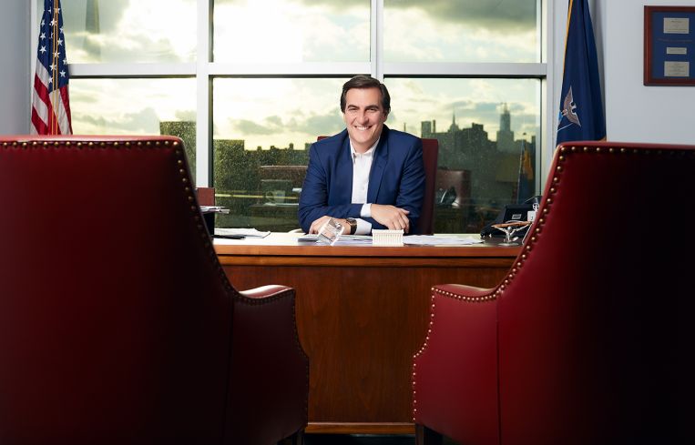 State Sen. Michael Gianaris in his Astoria office.
