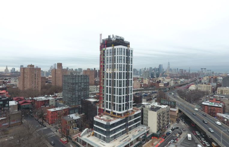 the dime williamsburg construction photo