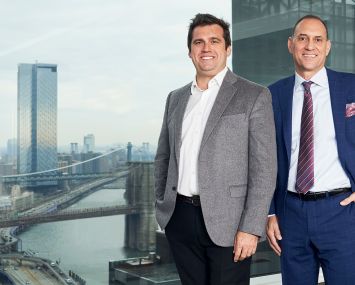 Former Skanska CEO and President Rich Cavallaro, right, is replacing Bill Gilbane III, left, as the executive in charge of Gilbane's New York division.