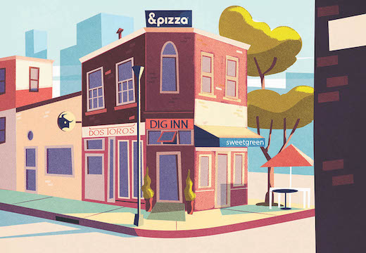 fast casual brands illustration