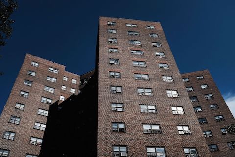 A NYCHA development in Brooklyn.