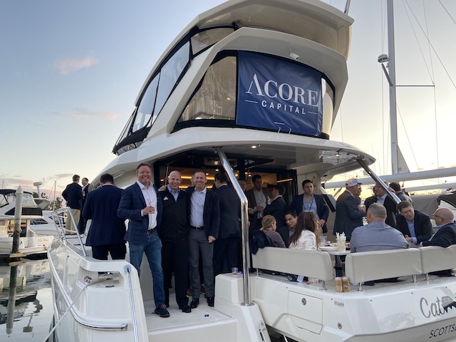 The MBA CREF 2020 party on ACORE Capital's boat.